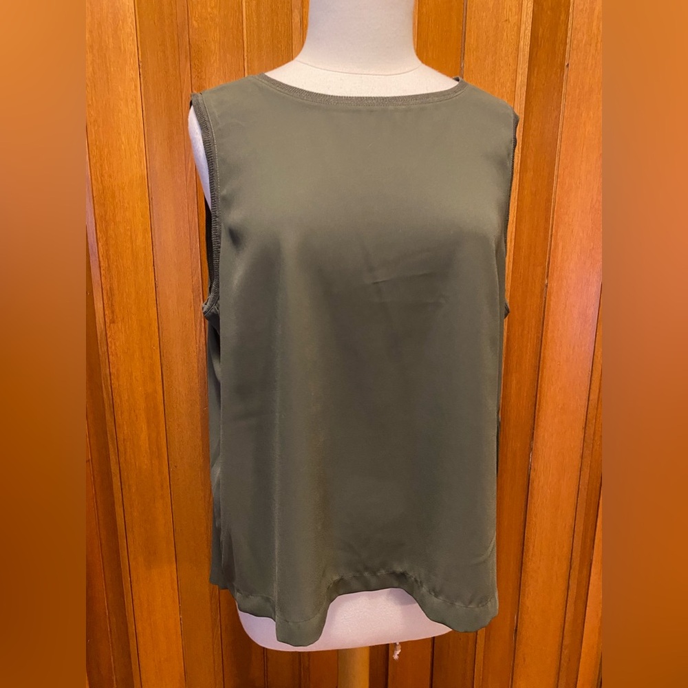 Joe Fresh Green Boxy Tank Top